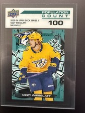 Ozzy Wiesblatt 2025-26 Upper Deck Series 2 Population Count /1000