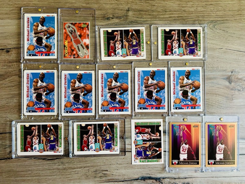 Lot of 14 Michael Jordan Cards - All In Near Mint / Excellent Condition