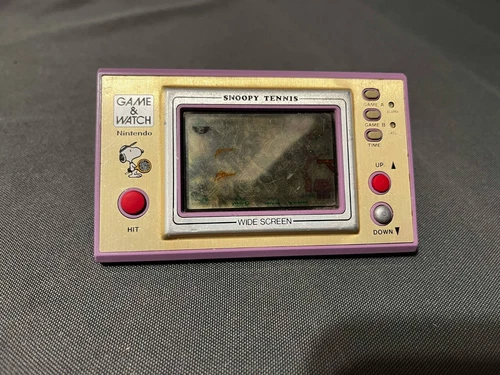 Snoopy Tennis Nintendo Game and Watch (SP-30) For Parts Only Not Working 