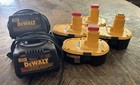 Lot of DEWALT 18V XRP Ni-Cd Rechargeable Batteries & Chargers — photo 1