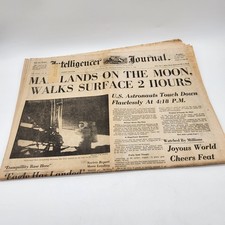 1969 Moon Landing Newspaper July 21 Neil Armstrong Apollo 11 Front Page NASA