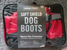 Canada Pooch Soft Shield Dog Boots Booties (4) - Red - Size 4
