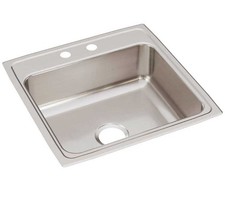 Elkay Lustertone Classic Stainless Steel Sink 22" x 22" x 7-5/8" LR22222