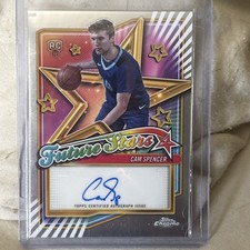 2024-25 Topps Chrome - Future Stars Autographs Cam Spencer #FSA-CS (AU, RC)