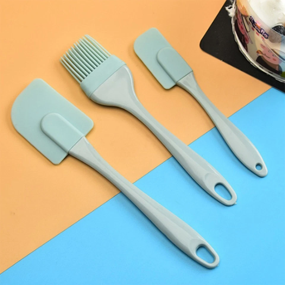 Set spatole da cucina in silicone resistenti al calore raschietto da cucina anti - Immagine 3 di 4