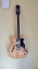 Epiphone Dot 335 (2016) in natural finish. Second hand electric guitar for sale.