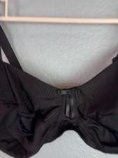 Amoena Bra Womens 36C Black Mastectomy Full Coverage Wireless Pocketed Mila SB