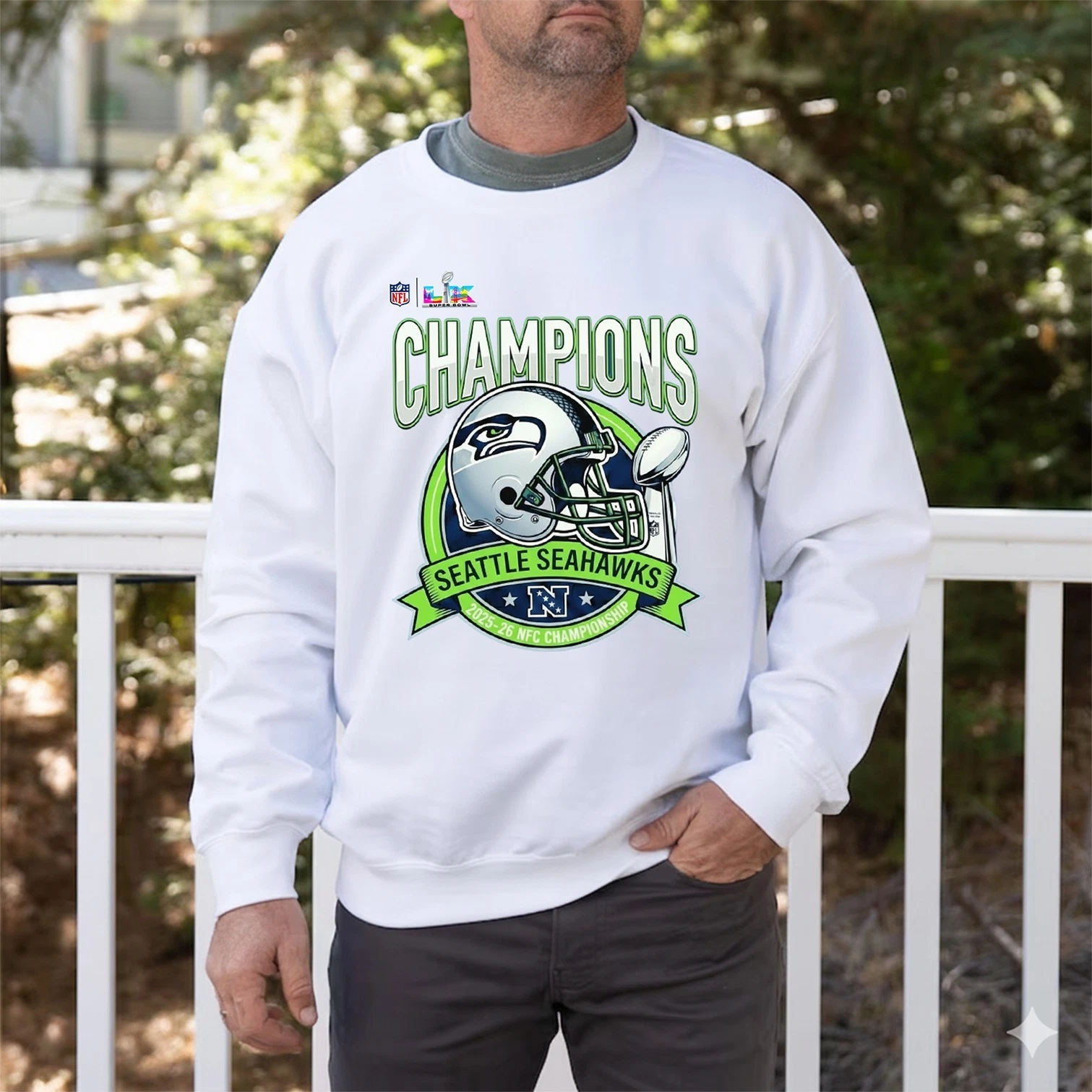 Seattle Seahawks  2025-26 NFC Championship Sweatshirt