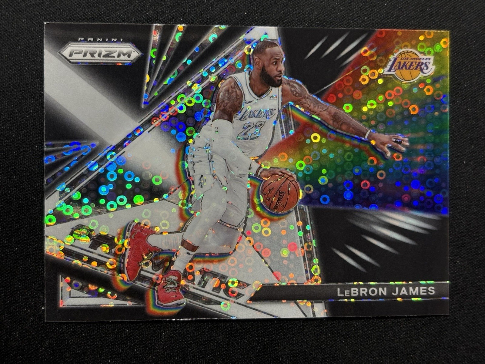 🏀 2021-22 Panini Prizm LeBron James #25 Prizmatic Silver Fast Break SP 🏀