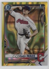 2021 Bowman Draft Chrome Yellow Lava Refractor 1/75 Tommy Mace #BDC-111 16zo