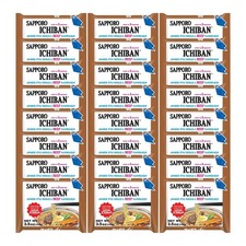 [SAPPORO ICHIBAN] Ramen Noodles, Beef Flavor, No. 1 3.5 Ounce (Pack of 24)