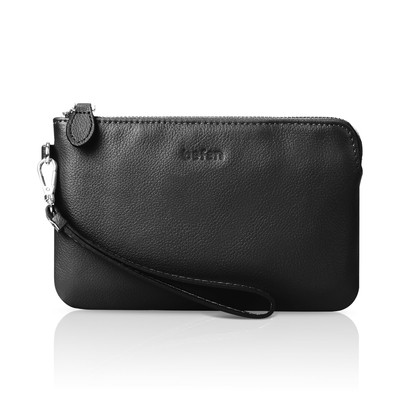 Women's Genuine Leather Wristlet Clutch Purse Ladies Slim Corner Zip Wallets,...