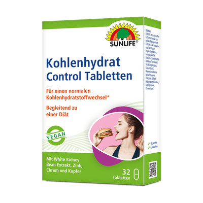 SUNLIFE  Kohlenhydrat Control Tabletten Kohlenhydrate reduzieren Gewichtsverlust