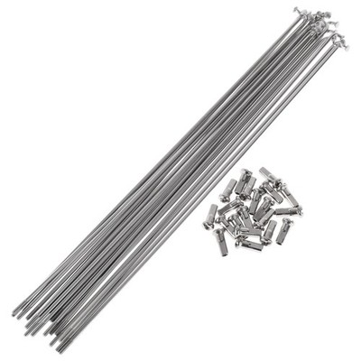 20er Set Fahrrad Radspeichen 241mm 304 Edelstahl Silberton