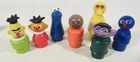 VTG Fisher Price Little People Sesame Street 7 Figures Cookie Bert Ernie Count