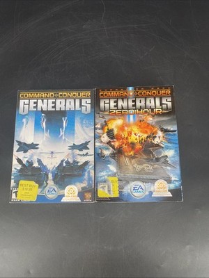 Command & Conquer: Generals + Zero Hour PC CD-ROM Complete CIB Tested Free Ship