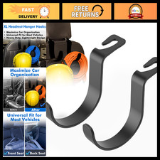 Heavy-Duty Hard Hat Holder for Truck - Universal Headrest Hooks  Seat Organizer