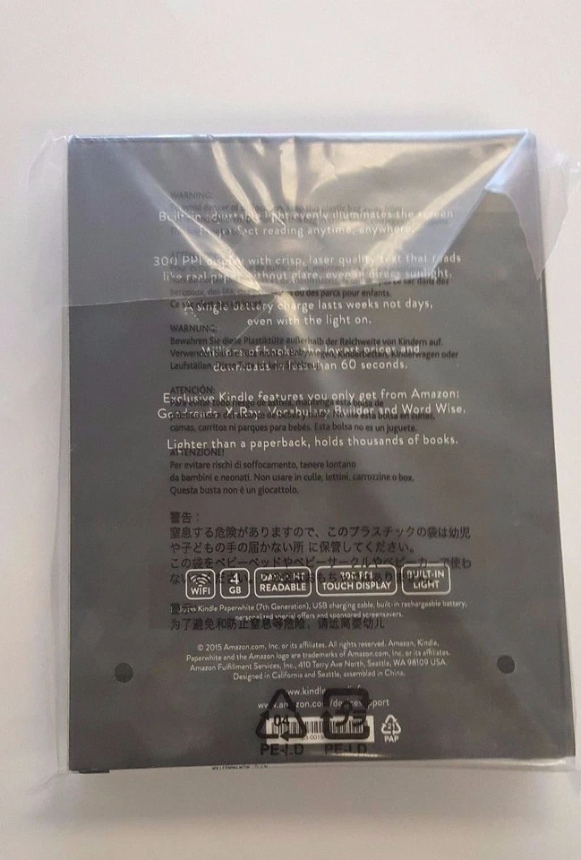 Brand New - Amazon Kindle Paperwhite ( 7th Generation ) 4GB, 6in, Wi-Fi - Black - Image 3 of 4