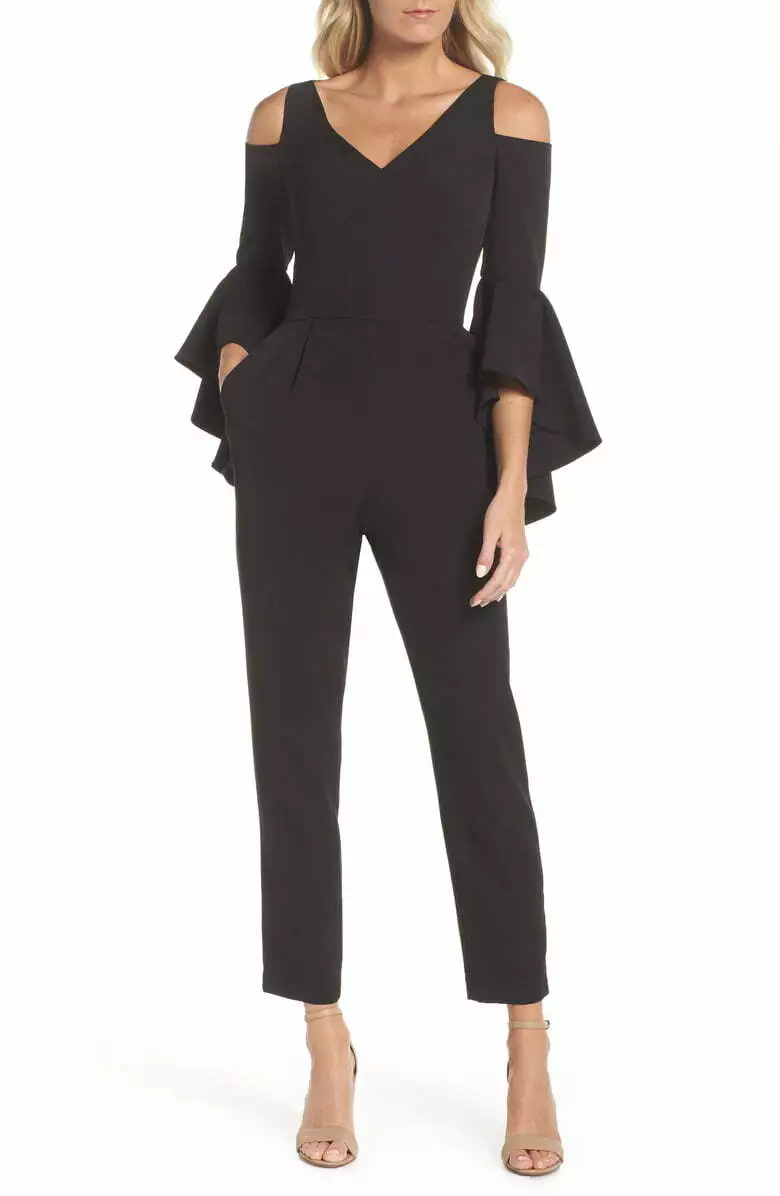 Maggy london black jumpsuit cheap