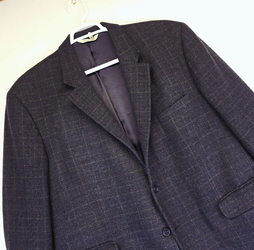 Pronto Uomo Blazer Mens 50R Wool Cashmere Made in Italy Sport Coat Suit Jacket