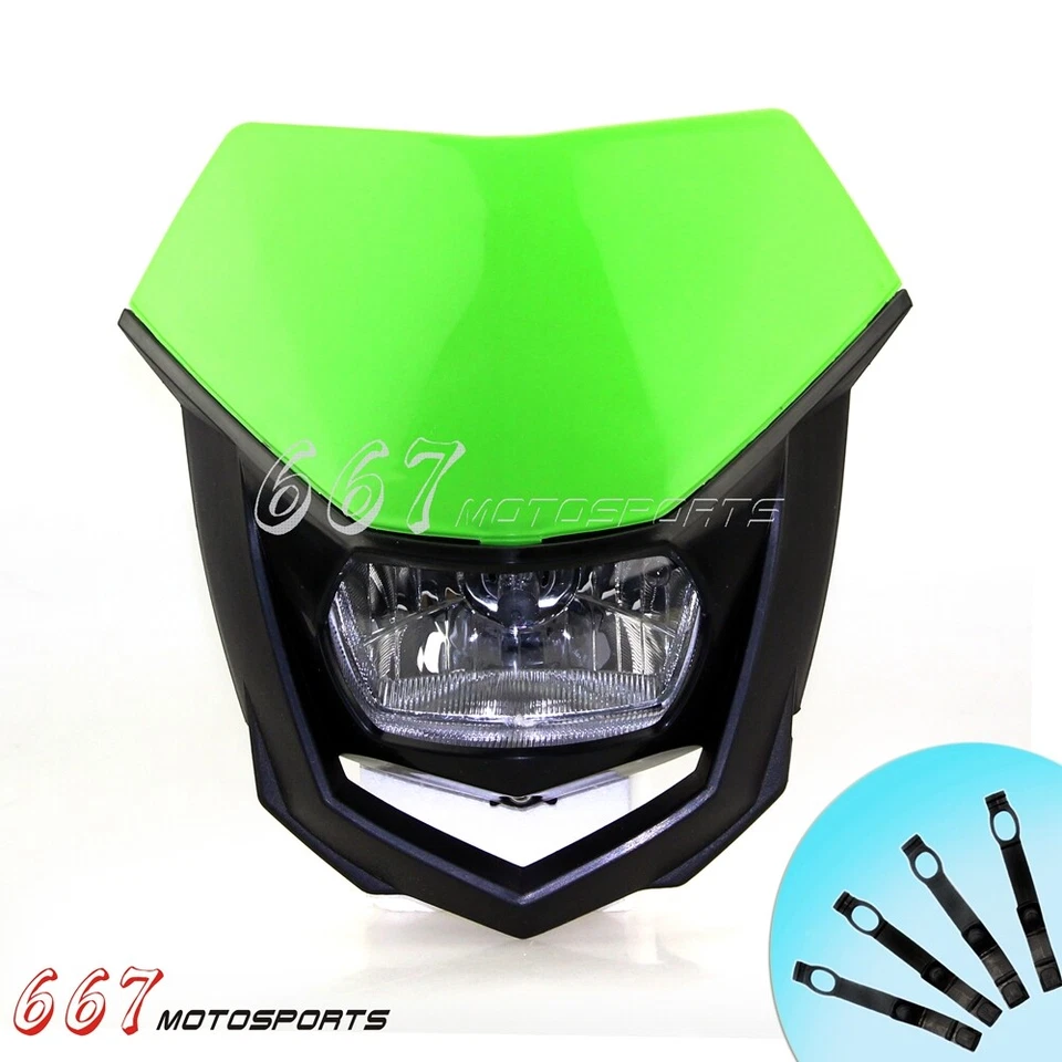 Dirt Bike Headlight Kit For Kawasaki KLX110 KLX125 KLX140L KLX250 KX125 250 450 — 第 4/4 张图片