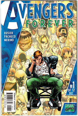 AVENGERS FOREVER #1 (1998)- 1ST CAMEO APPEARANCE GENIS-VELL CAPTAIN MARVEL- VF+