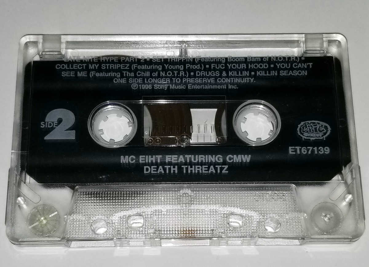 MC EIHT 2 CASSETTE TAPE WE COME STRAPPED CMW DEATH THREATZ