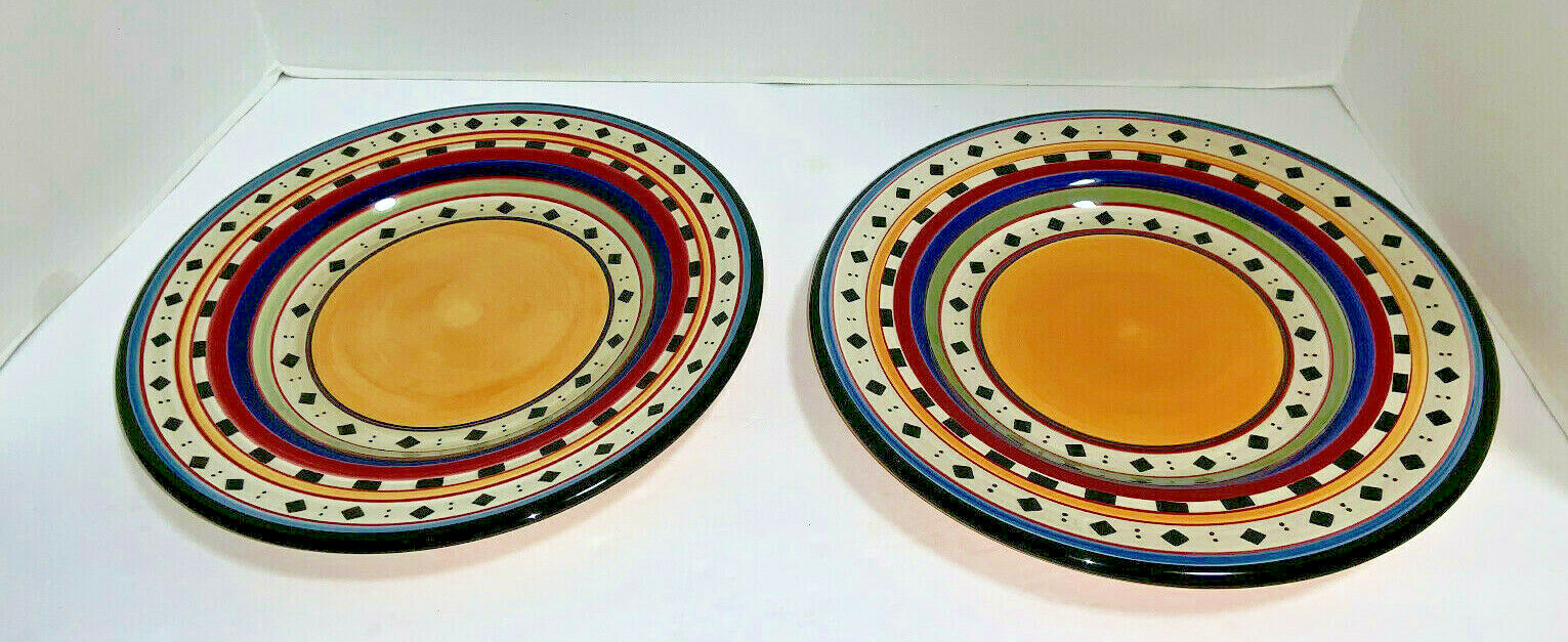 LOT OF 2 TABLETOPS GALLERY "ARGENTINA" 11 1/4" DINNER Plates Ivory