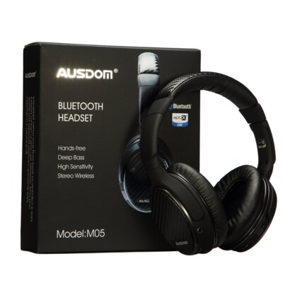AUSDOM M05 Bluetooth Stereo Headset Wireless Wired Deep Bass