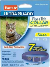 Hartz UltraGuard Flea & Tick Collar for Cats & Kittens 7 Months Protection, 1ct