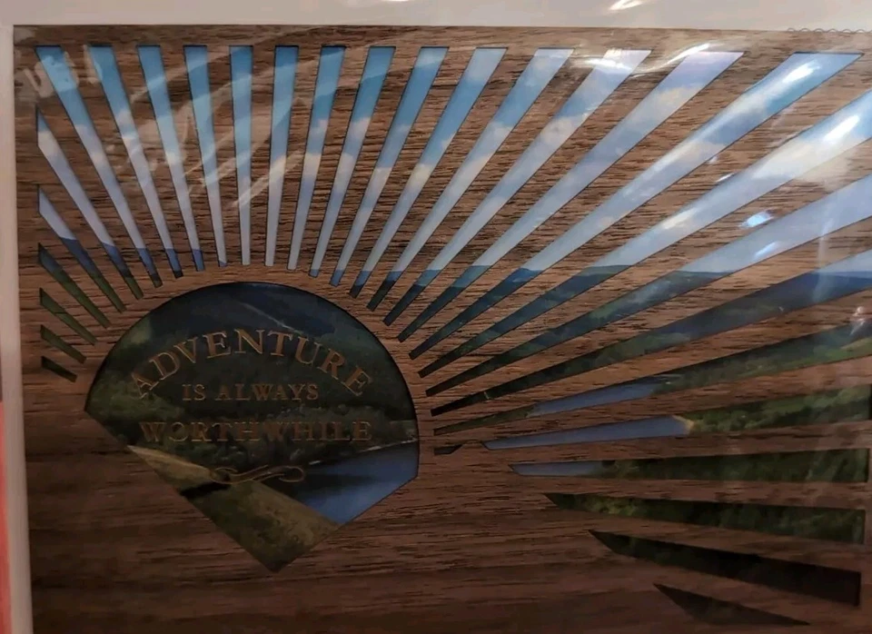 2 Cards Papyrus High Quality All Occasion Blank Laser Cut Wooden Mountain Forest - Image 4 of 4