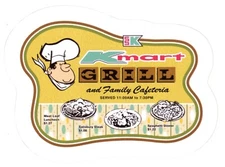 Kmart Grill Logo Sticker (Reproduction)