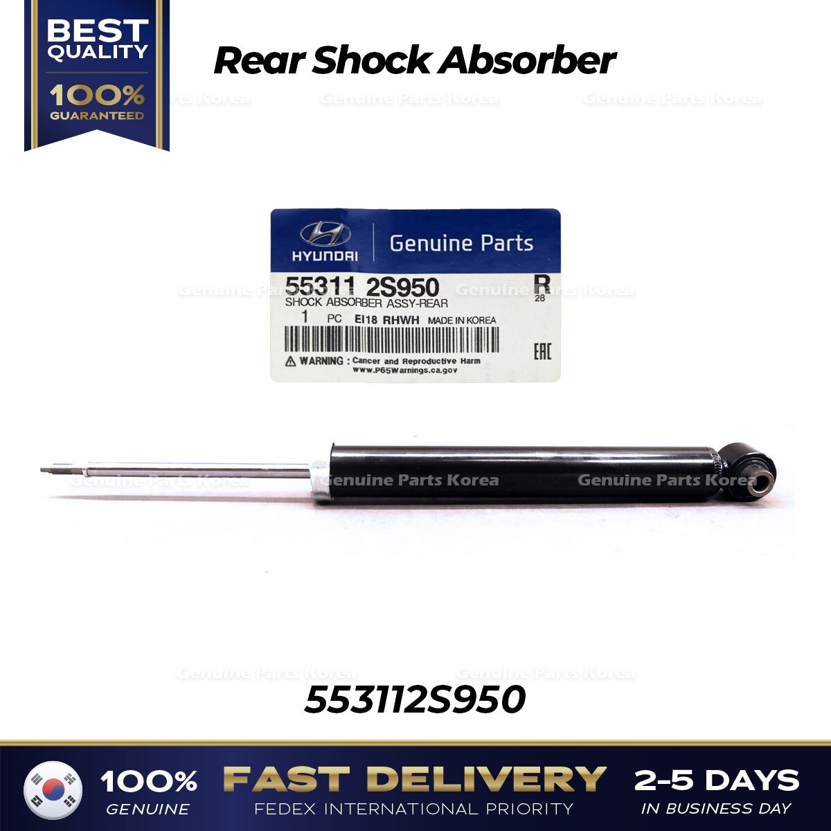 ⭐Genuine⭐ Rear Shock Absorber 553112S950 for Hyundai Tuscon Kia