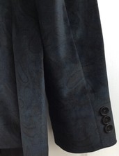 Lauren Ralph Lauren Blazer Boys 16R Navy Blue Paisley Sport Coat 2-Button Jacket