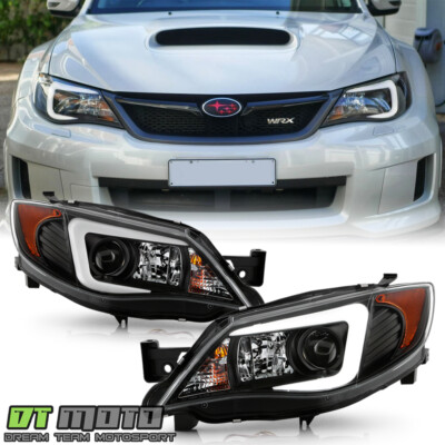 For Blk 2008-14 Subaru Impreza WRX [Halogen Model] LED DRL
