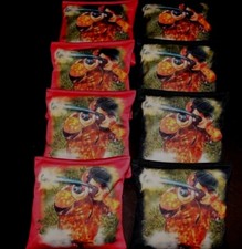 MAN DUCK HUNTING SEASON CAMO BLK RED 8 ACA Regulation Cornhole Bean Bags B317