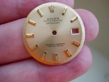 Rolex 100% genuine 36 mm non quick set 1601  gold double edge large hour marks