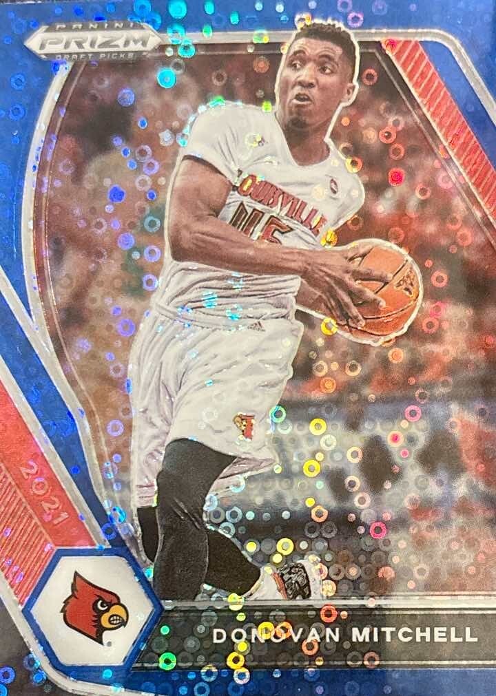 2021-22 Panini Prizm Draft Picks- Blue Circles Prizm- Donovan Mitchell