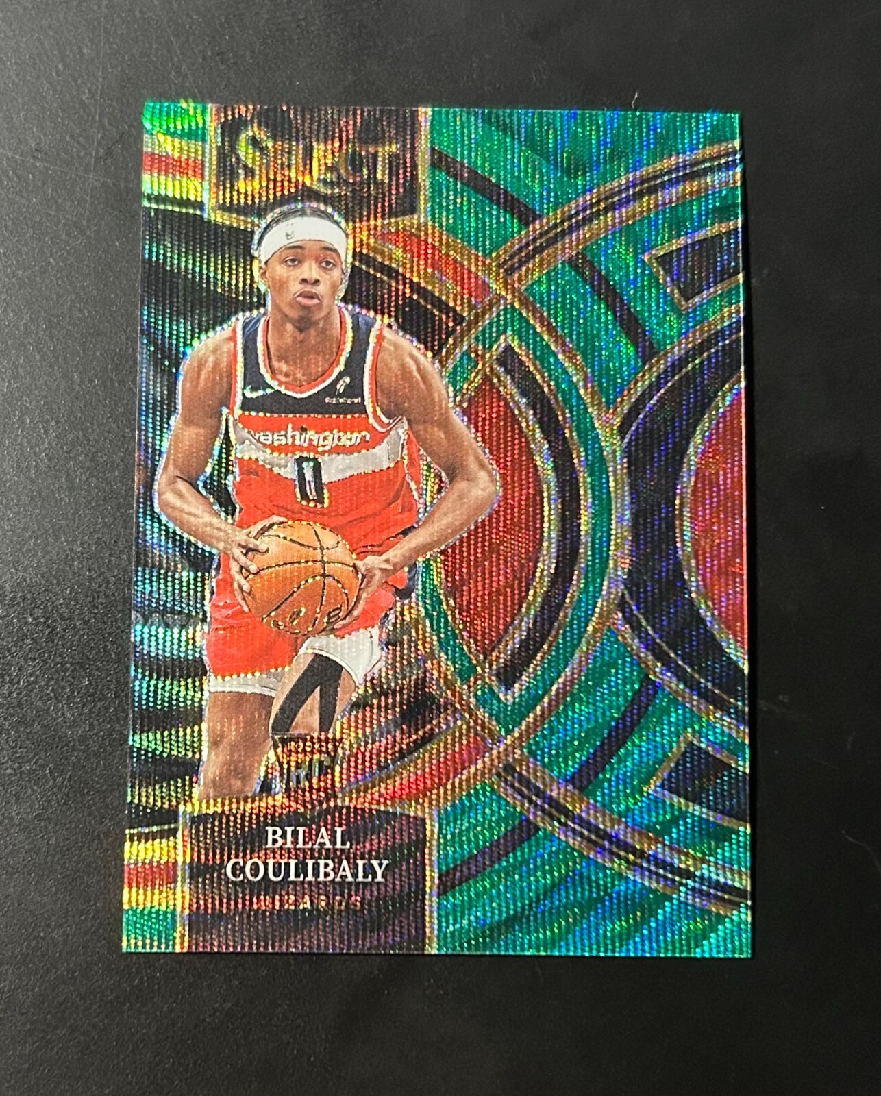 Bilal Coulibaly 2023-24 Panini Select Green Wave Prizm /50 Rookie RC SP Premier
