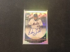 2013 Bowman Chrome BCA-DS Dominic Smith Refractor Auto Mets