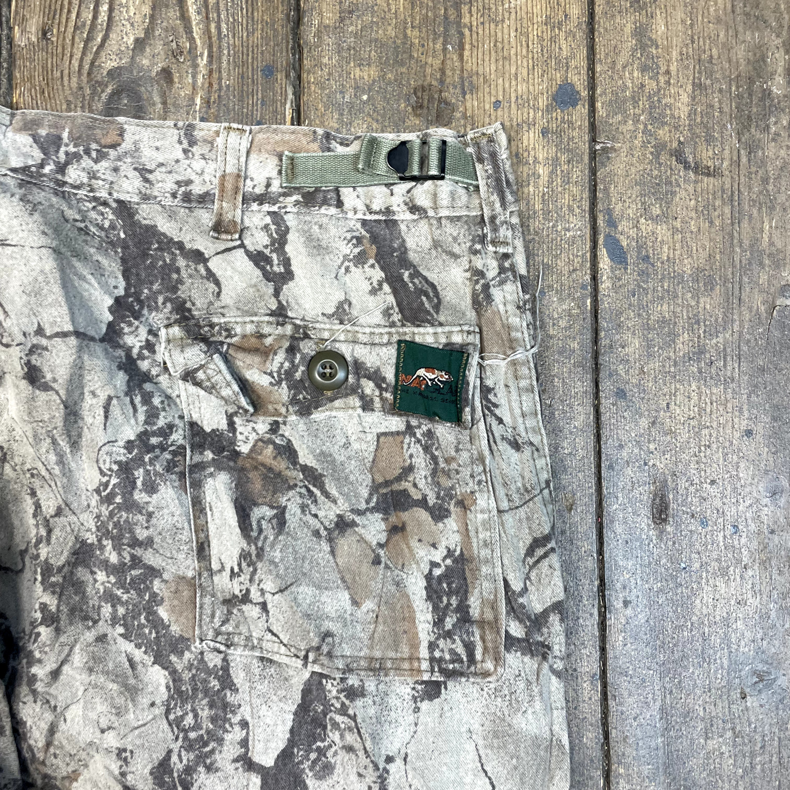 Real tree Camo Cargo Trousers Vintage Army Hunting Trousers, Green, Mens 40" image 7