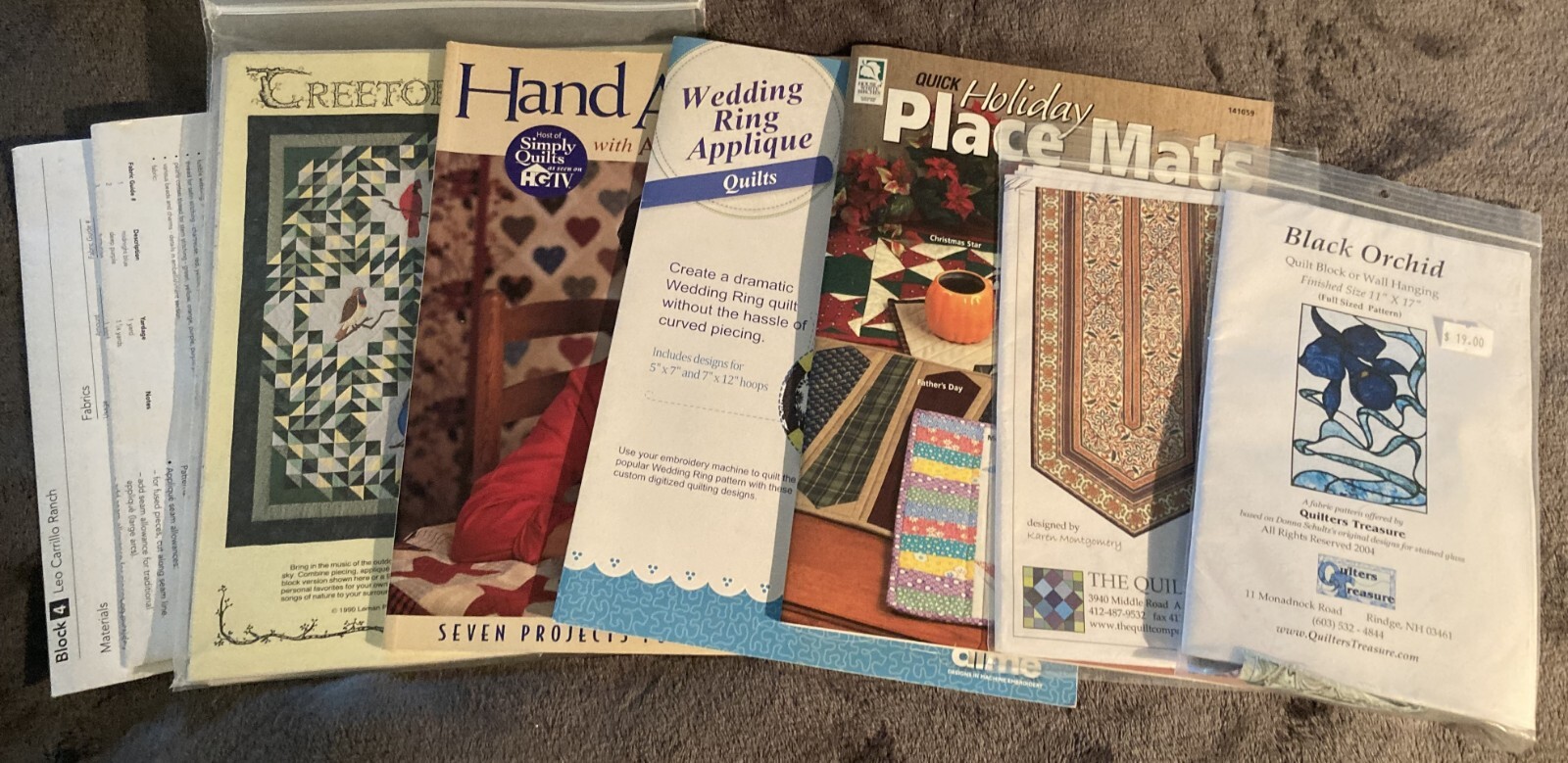 Vtg Quilt Appliques, Holiday Placemats, Patterns & Crib Kits NEW - Choose One!