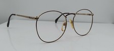 Vintage Silhouette 6039 Gold Burgundy Round Sunglasses Austria FRAMES ONLY
