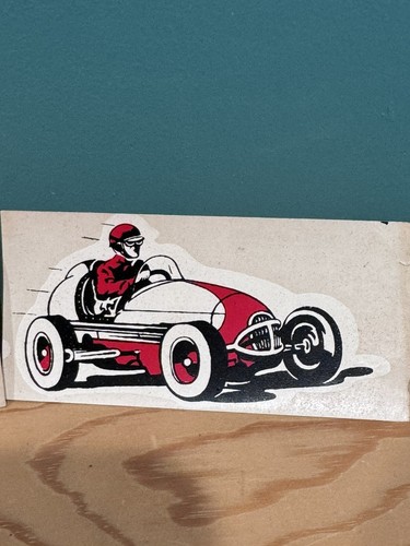 TWO VINTAGE ORIGINAL SPRINT CAR RACING DECALS ART - Picture 3 of 5