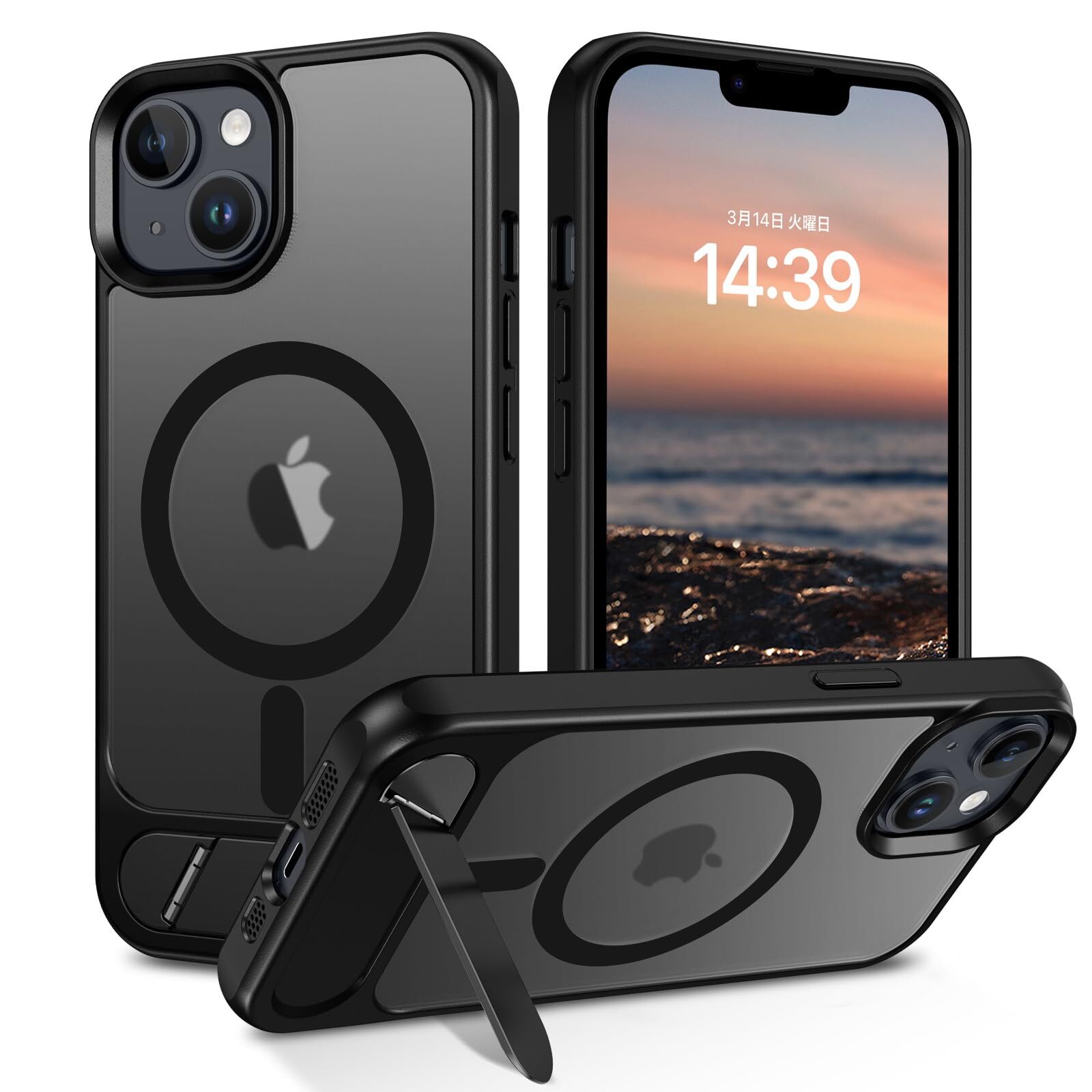 With Stand Strong MagSafe GUAGUA for iphone14Plus for iphone15Plus Case wit 245