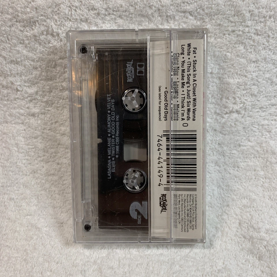 Weird Al Yankovic Even Worse Cassette Tape, 1988 Fat Parody OOP Factory Sealed - Image 2 of 4