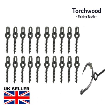 Karpfen Köder Schrauben 12mm mit OVAL Ring Chod Ronnie Pop Ups Terminal Angelausrüstung