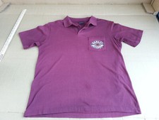 Vintage Harley-Davidson MAROON W/FRONT POCKET Polo Shirt Mens LARGE 1990 DATED