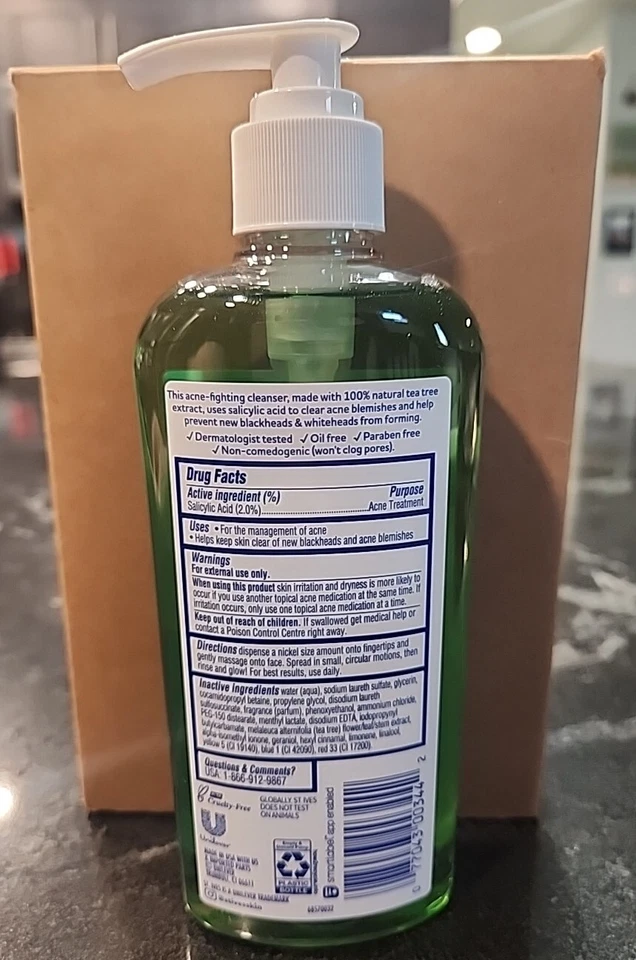 St Ives Solutions 8 Oz Tea Tree Acne Control 2% Salicylic Acid Cleanser - Image 2 of 4