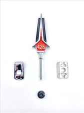1967 Fury 426 Hood Ornament. Color : Red